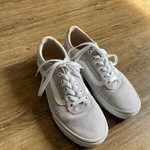 Vans Women's Ward Skate Shoe Taupe Canvas Sneakers Size 8